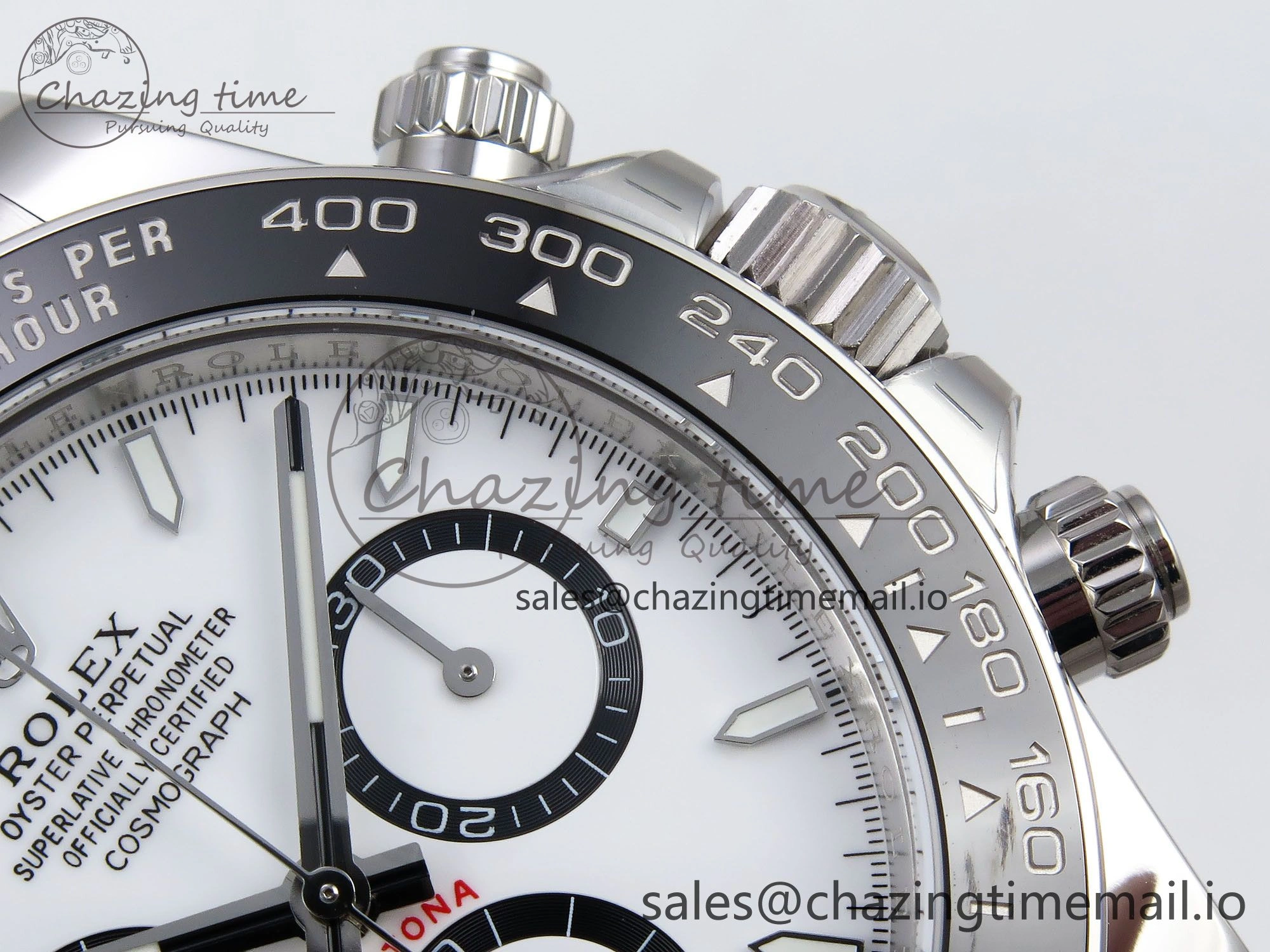 Daytona 126500 APSF 1:1 Best Edition 904L Steel White Dial on SS Braclet SH4131