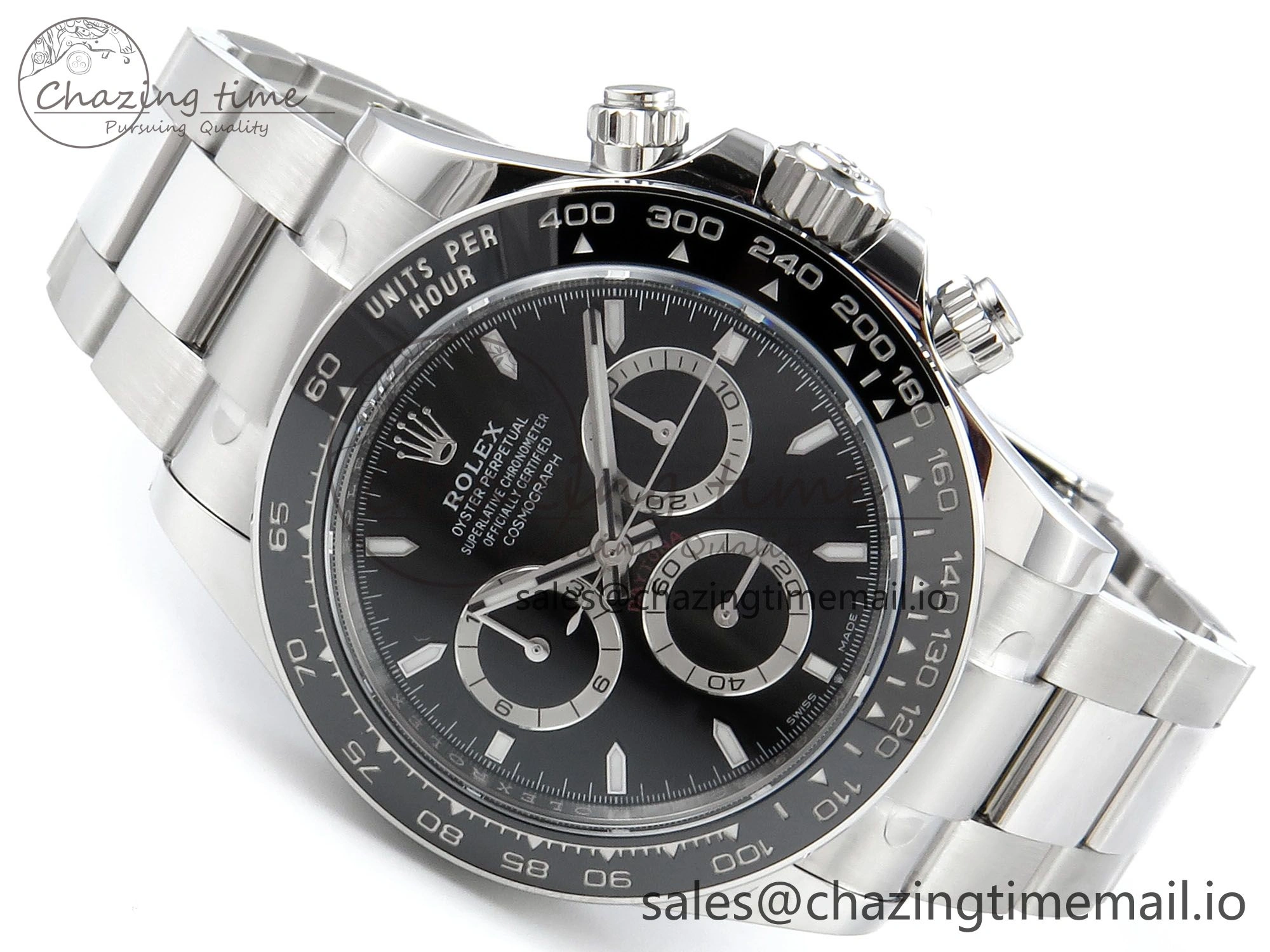 Daytona 126500 APSF 1:1 Best Edition Black Dial on SS Braclet SH4131