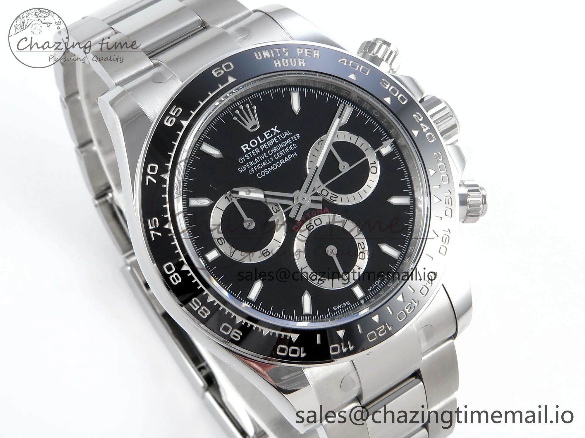 Daytona 126500 APSF 1:1 Best Edition Black Dial on SS Braclet SH4131