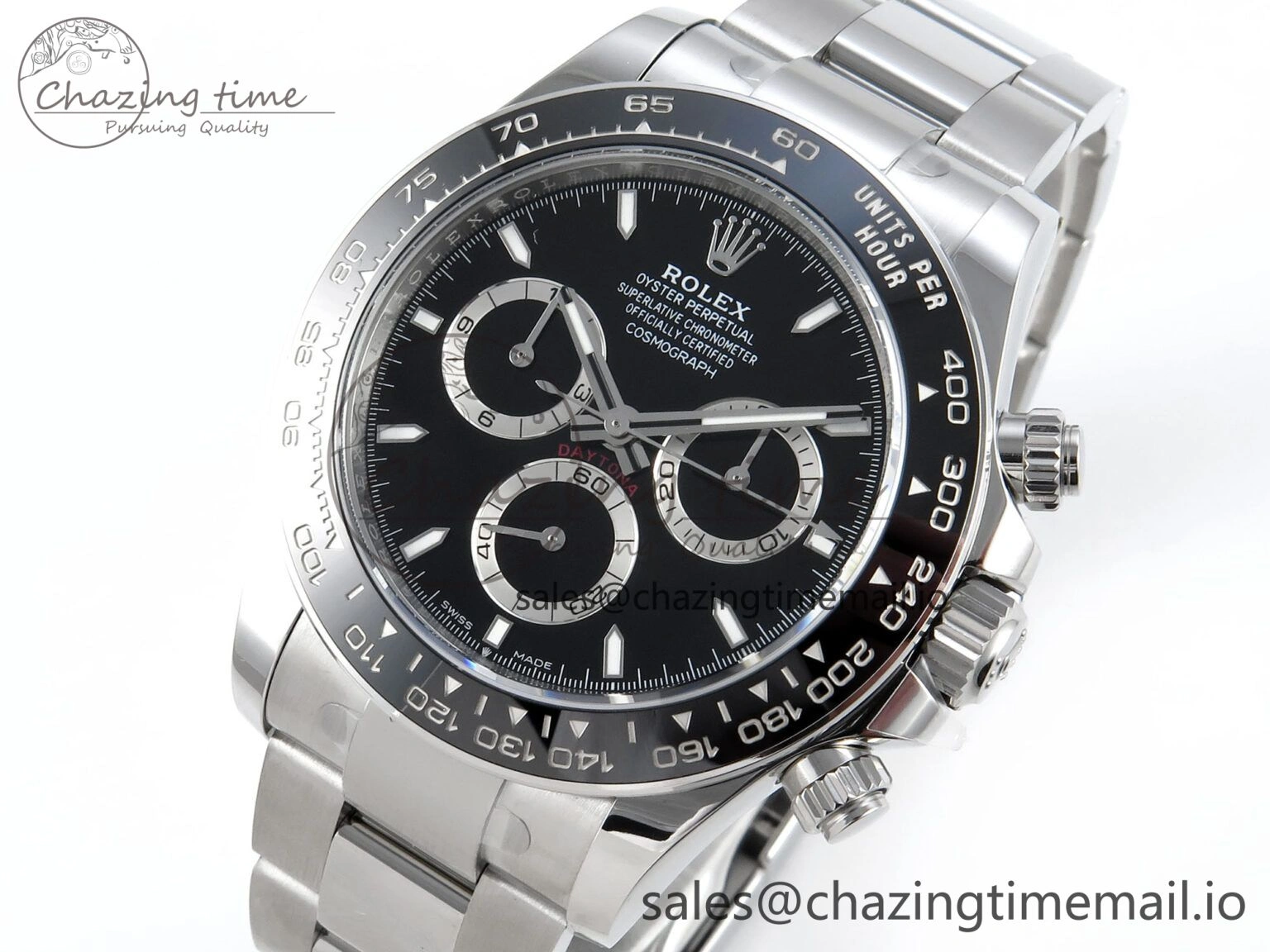 Daytona 126500 APSF 1:1 Best Edition Black Dial on SS Braclet SH4131