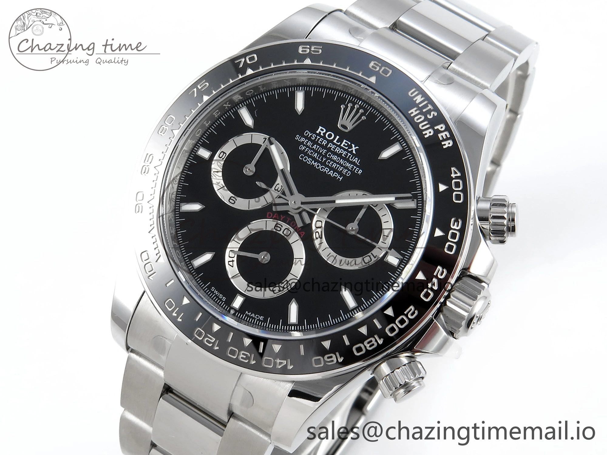Daytona 126500 APSF 1:1 Best Edition Black Dial on SS Braclet SH4131