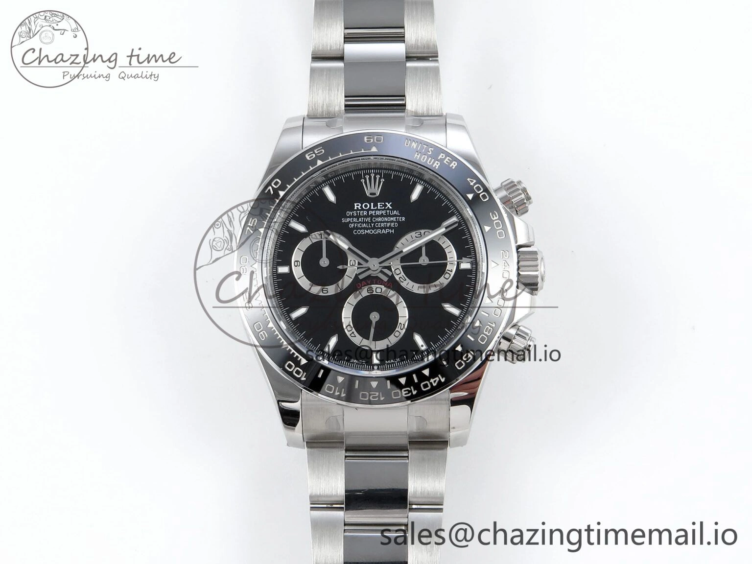 Daytona 126500 APSF 1:1 Best Edition Black Dial on SS Braclet SH4131