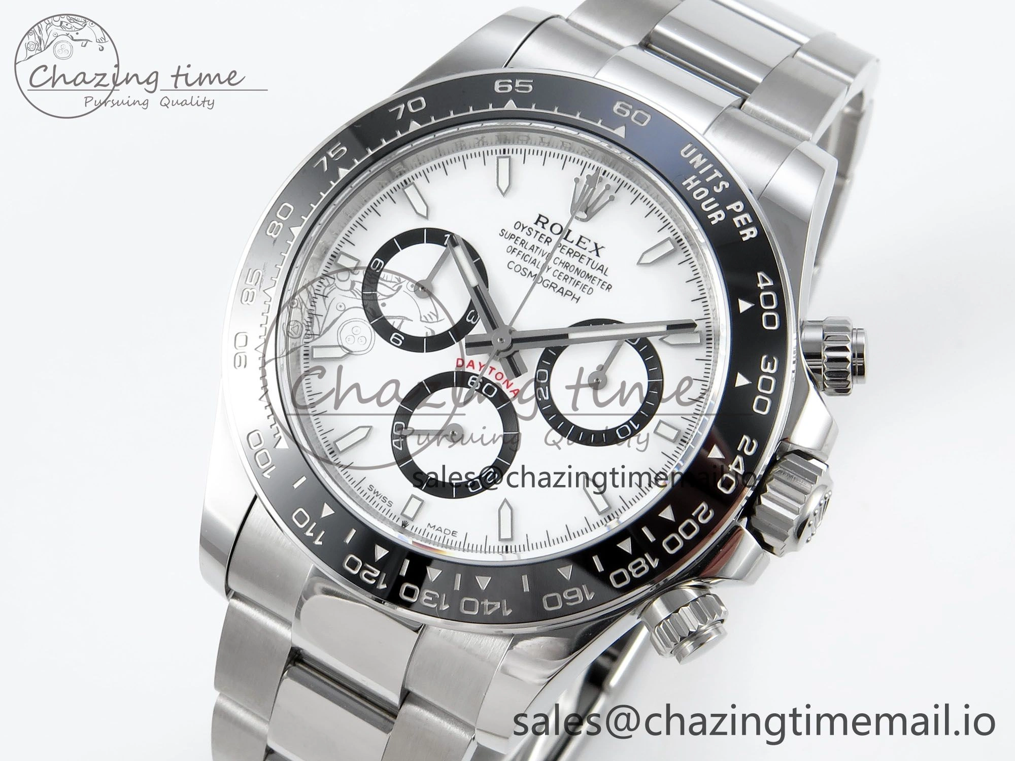 Daytona 126500 APSF 1:1 Best Edition White Dial on SS Braclet SH4131