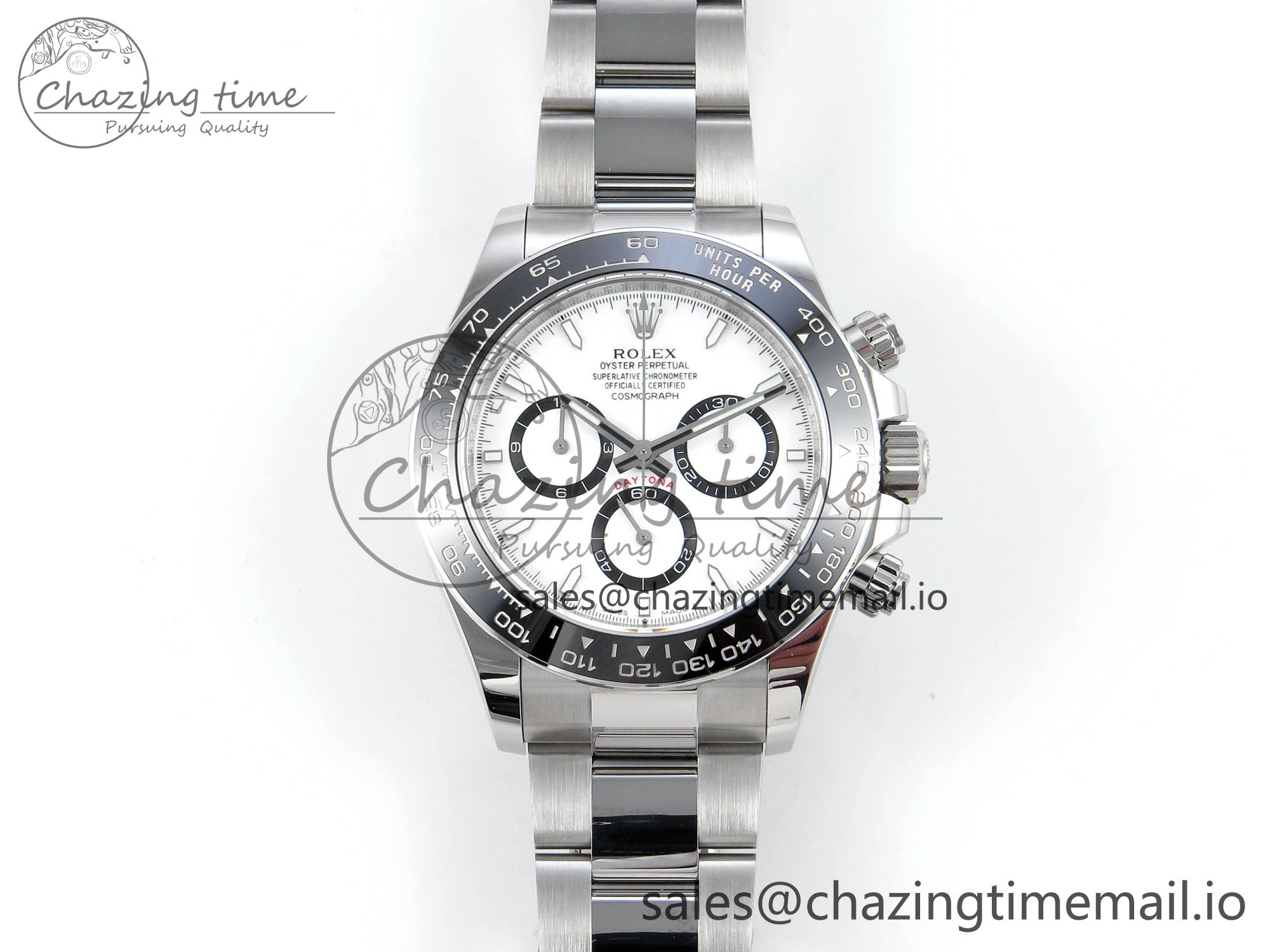 Daytona 126500 APSF 1:1 Best Edition White Dial on SS Braclet SH4131