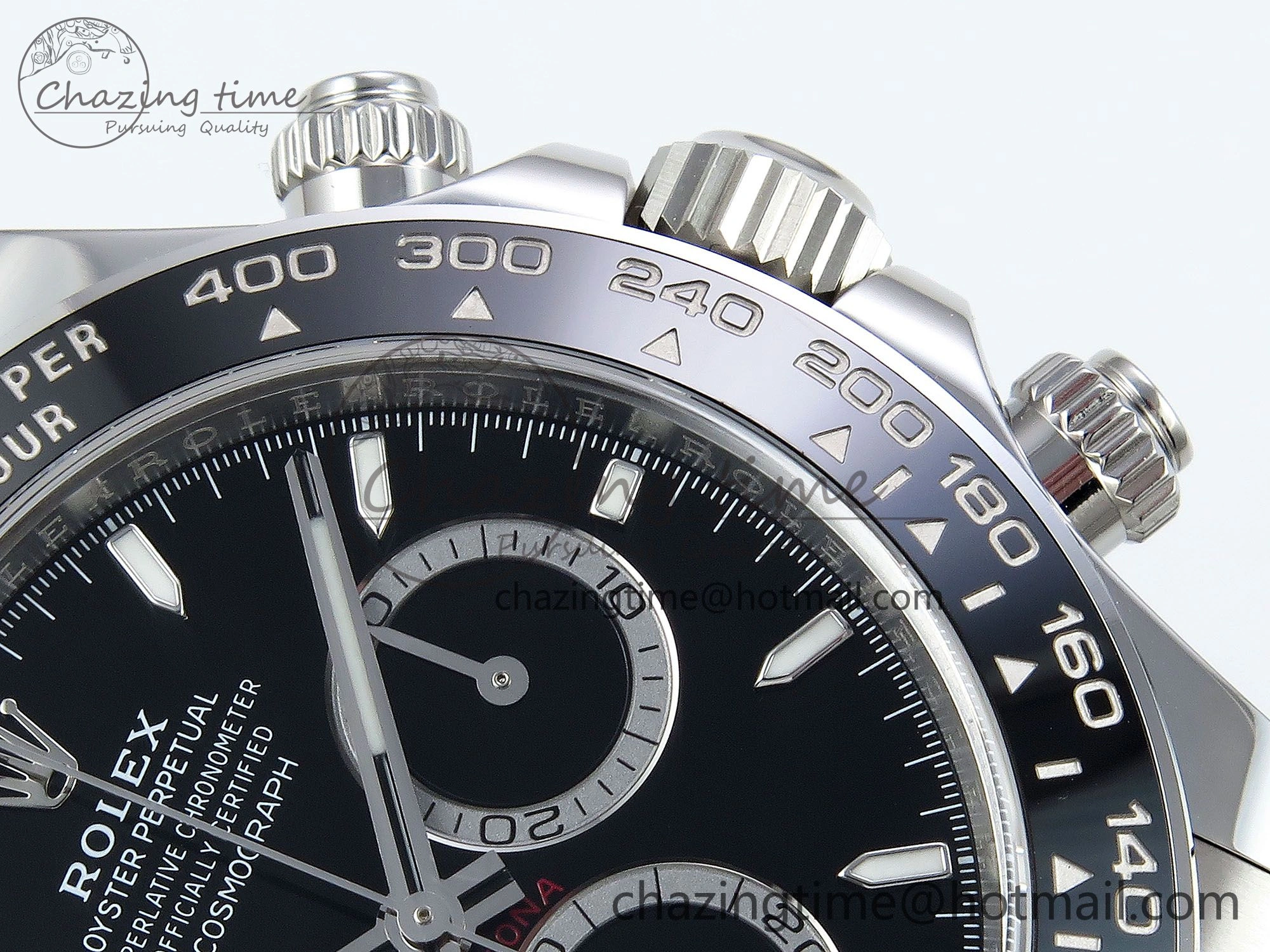 Daytona 126500 Clean 1:1 Best Edition 904L SS Case and Bracelet Black Dial DD4131