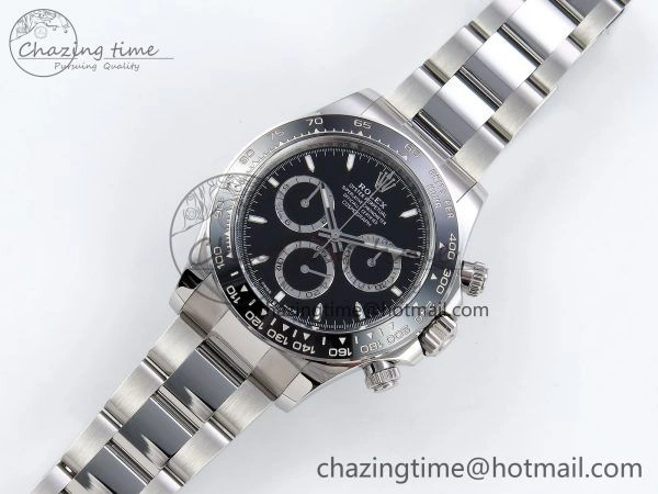 Daytona 126500 Clean 1:1 Best Edition 904L SS Case and Bracelet Black Dial DD4131