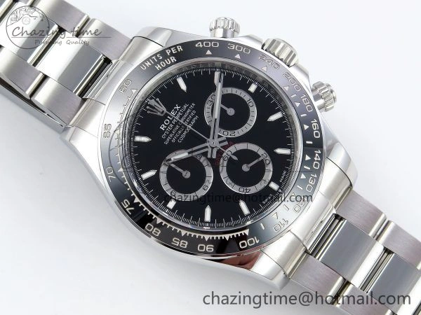 Daytona 126500 Clean 1:1 Best Edition 904L SS Case and Bracelet Black Dial DD4131