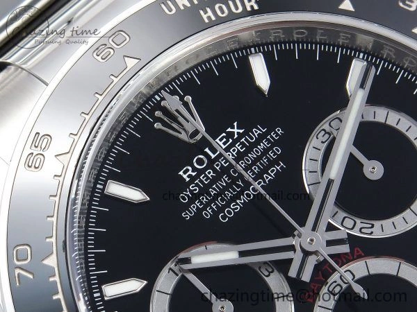 Daytona 126500 Clean 1:1 Best Edition 904L SS Case and Bracelet Black Dial DD4131
