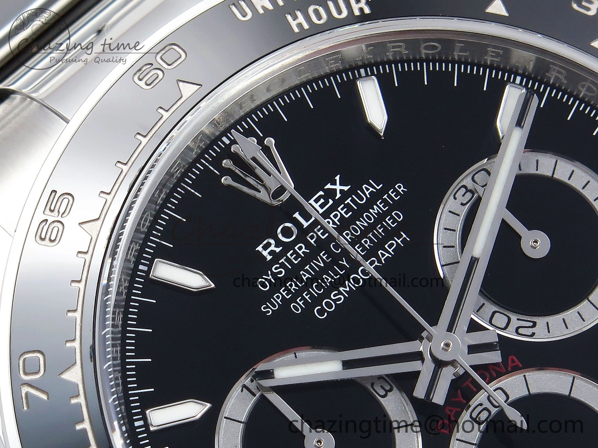 Daytona 126500 Clean 1:1 Best Edition 904L SS Case and Bracelet Black Dial DD4131