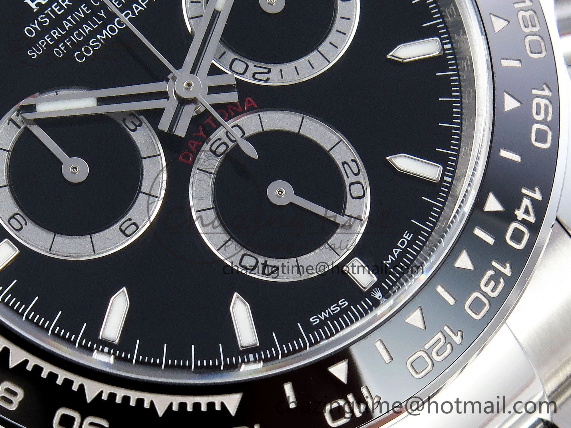 Daytona 126500 Clean 1:1 Best Edition 904L SS Case and Bracelet Black Dial DD4131