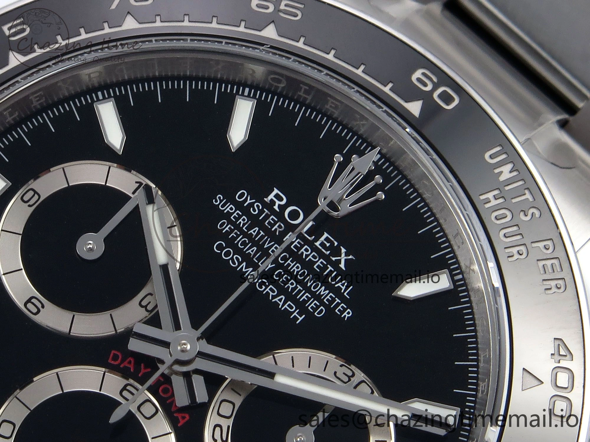 Daytona 126500 EWEF 1:1 Best Edition 904L Steel Black Dial on SS Bracelet SA4131