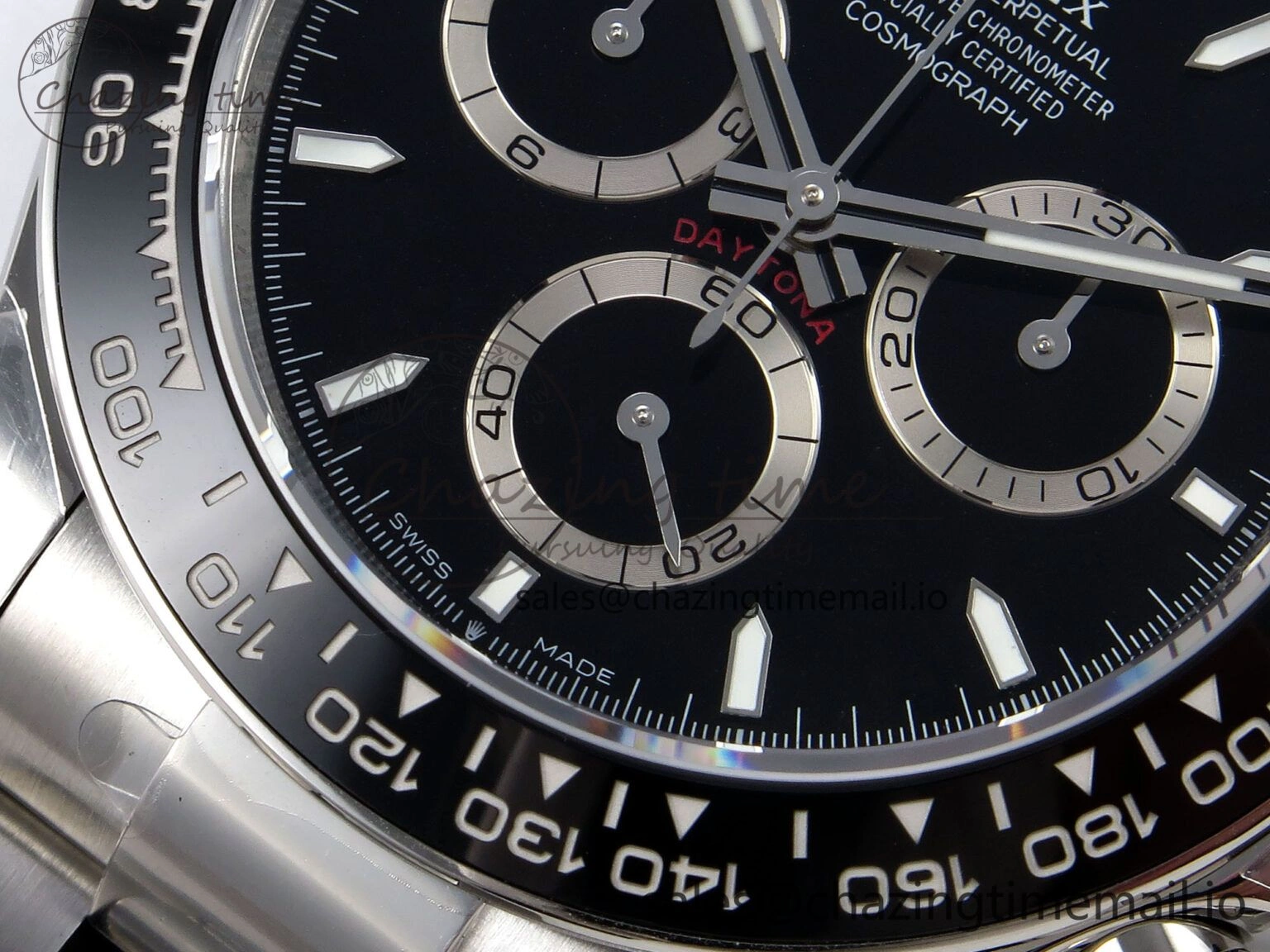 Daytona 126500 EWEF 1:1 Best Edition 904L Steel Black Dial on SS Bracelet SA4131