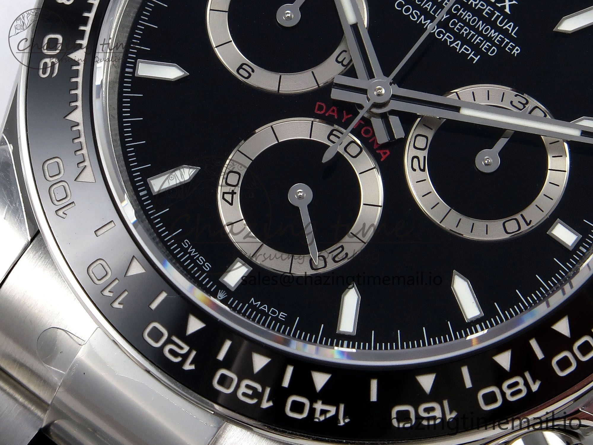 Daytona 126500 EWEF 1:1 Best Edition 904L Steel Black Dial on SS Bracelet SA4131