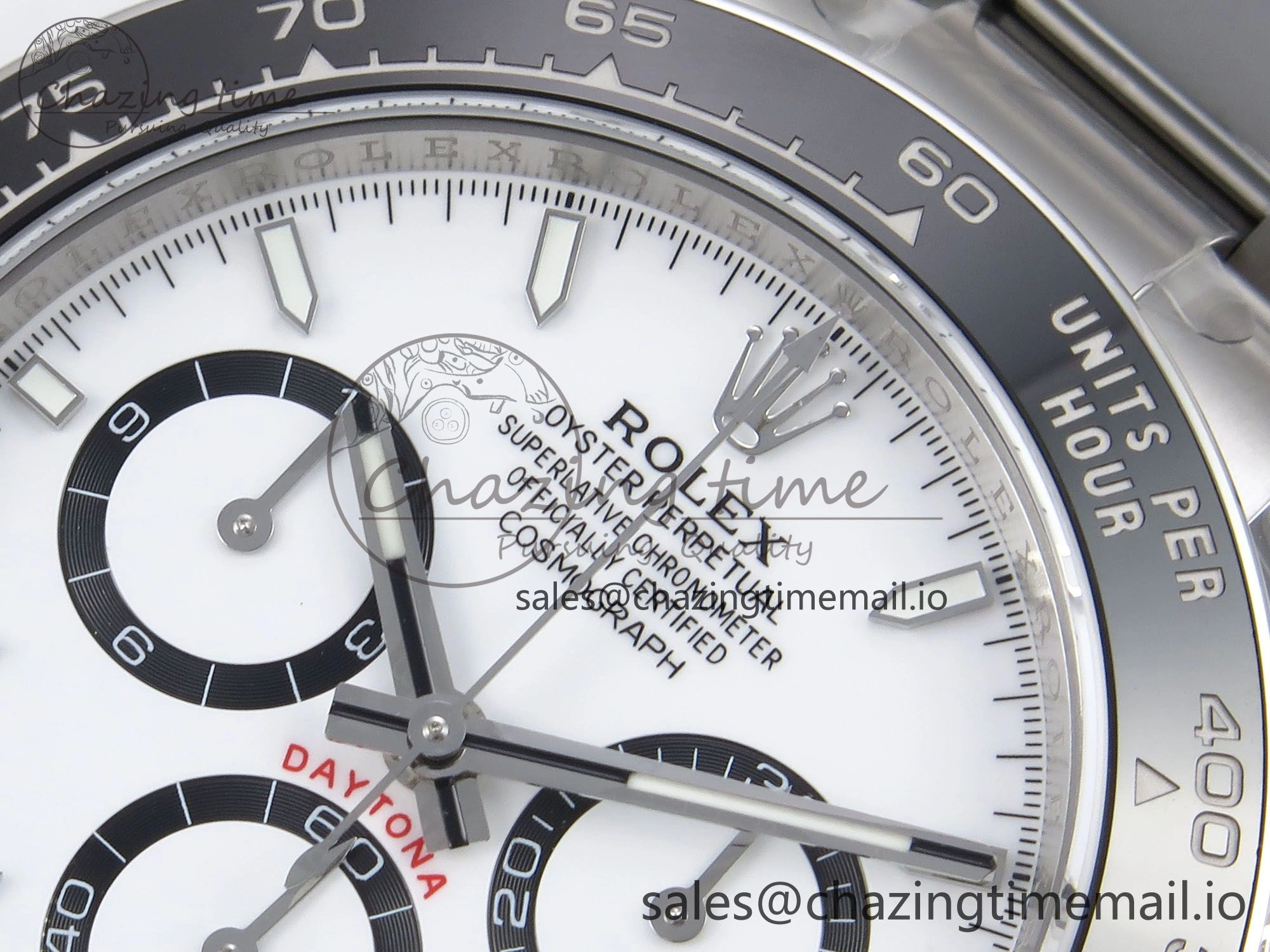 Daytona 126500 EWEF 1:1 Best Edition 904L Steel White Dial on SS Bracelet SA4131