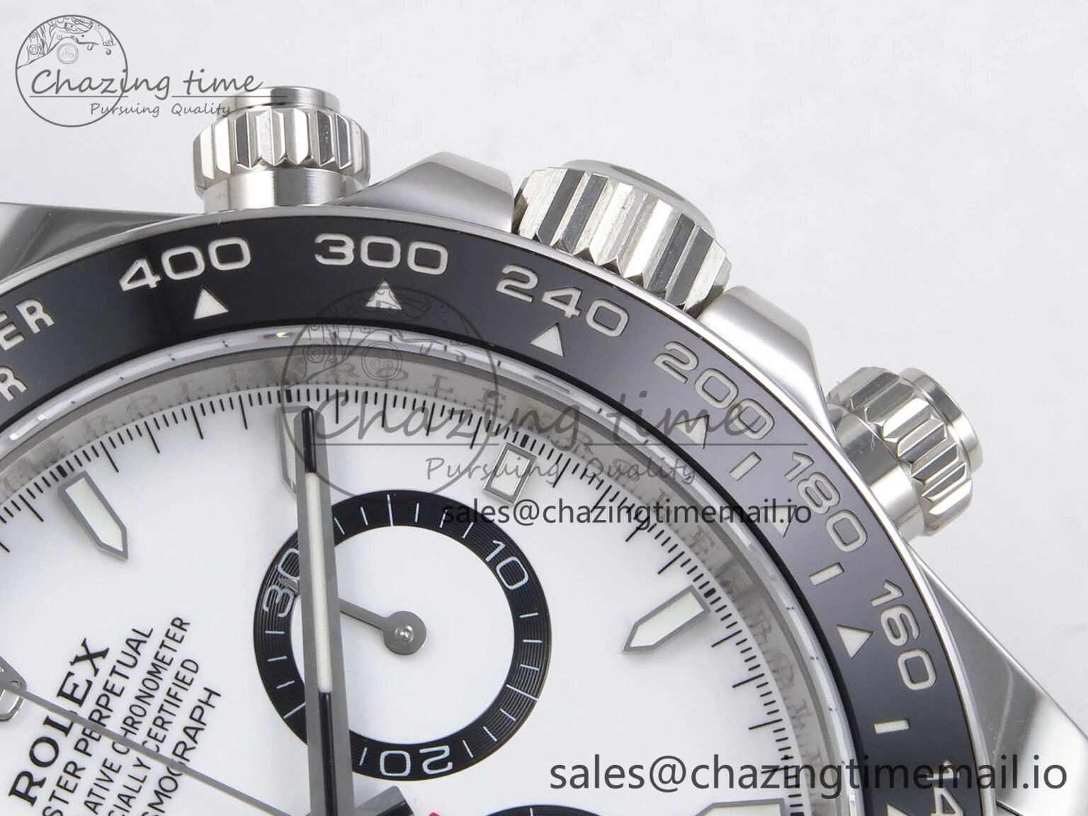 Daytona 126500 EWEF 1:1 Best Edition 904L Steel White Dial on SS Bracelet SA4131