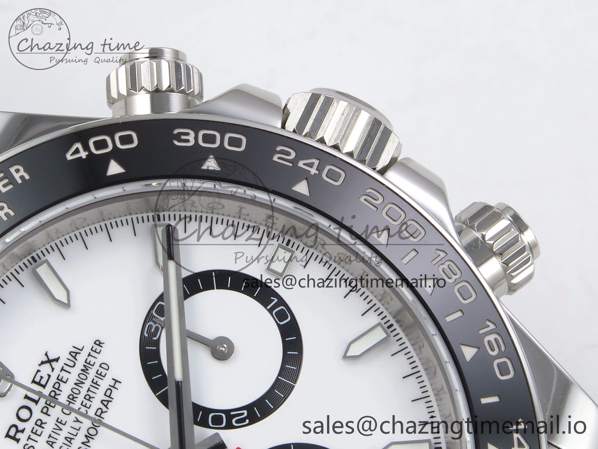 Daytona 126500 EWEF 1:1 Best Edition 904L Steel White Dial on SS Bracelet SA4131
