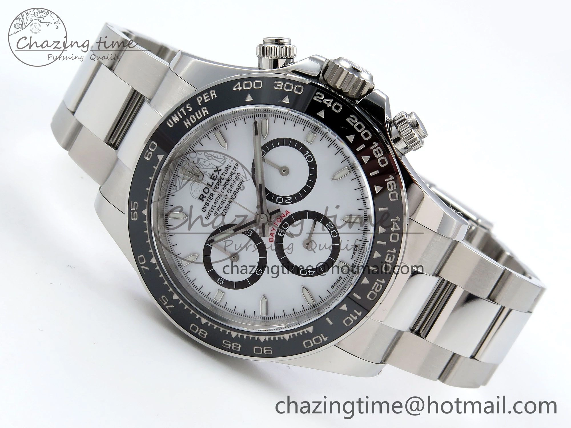 Daytona 126500 Panda Clean 1:1 Best Edition 904L SS Case and Bracelet White Dial DD4131