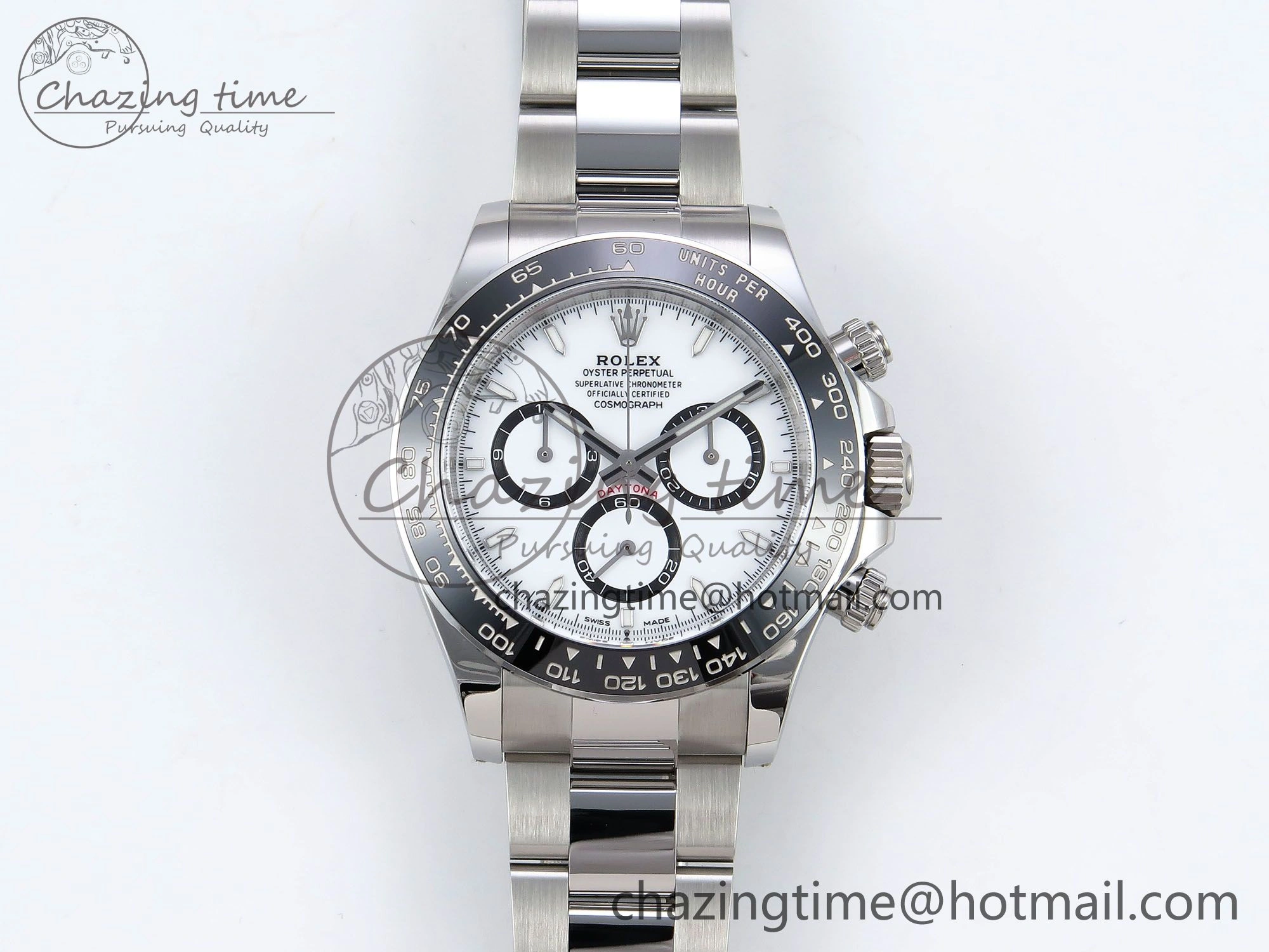 Daytona 126500 Panda Clean 1:1 Best Edition 904L SS Case and Bracelet White Dial DD4131