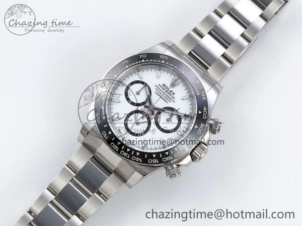 Daytona 126500 Panda Clean 1:1 Best Edition 904L SS Case and Bracelet White Dial DD4131