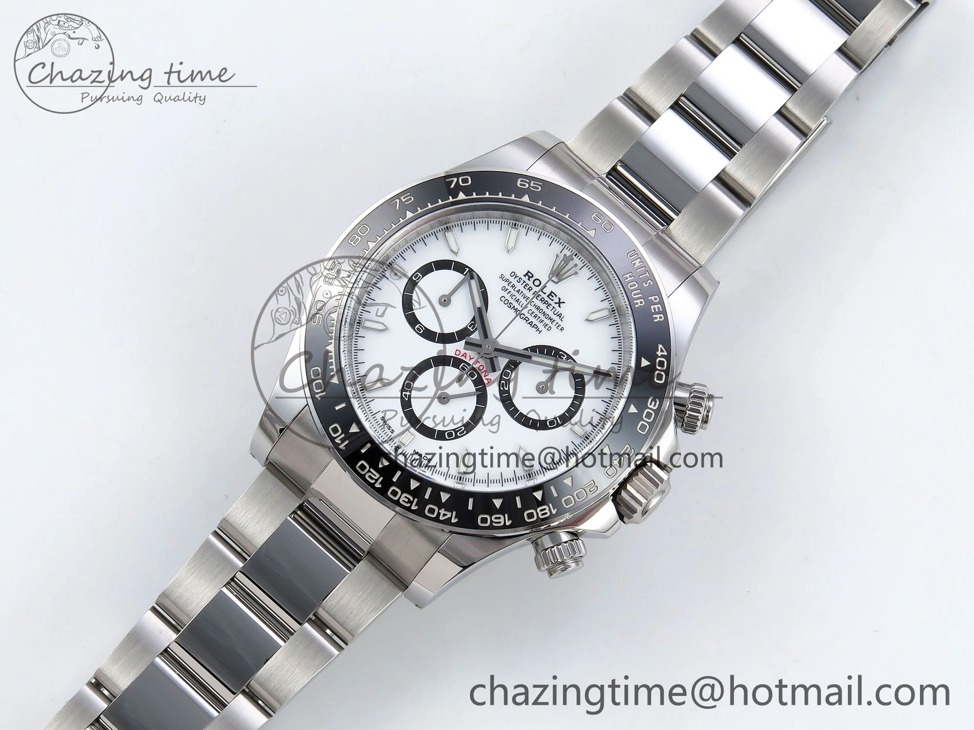 Daytona 126500 Panda Clean 1:1 Best Edition 904L SS Case and Bracelet White Dial DD4131
