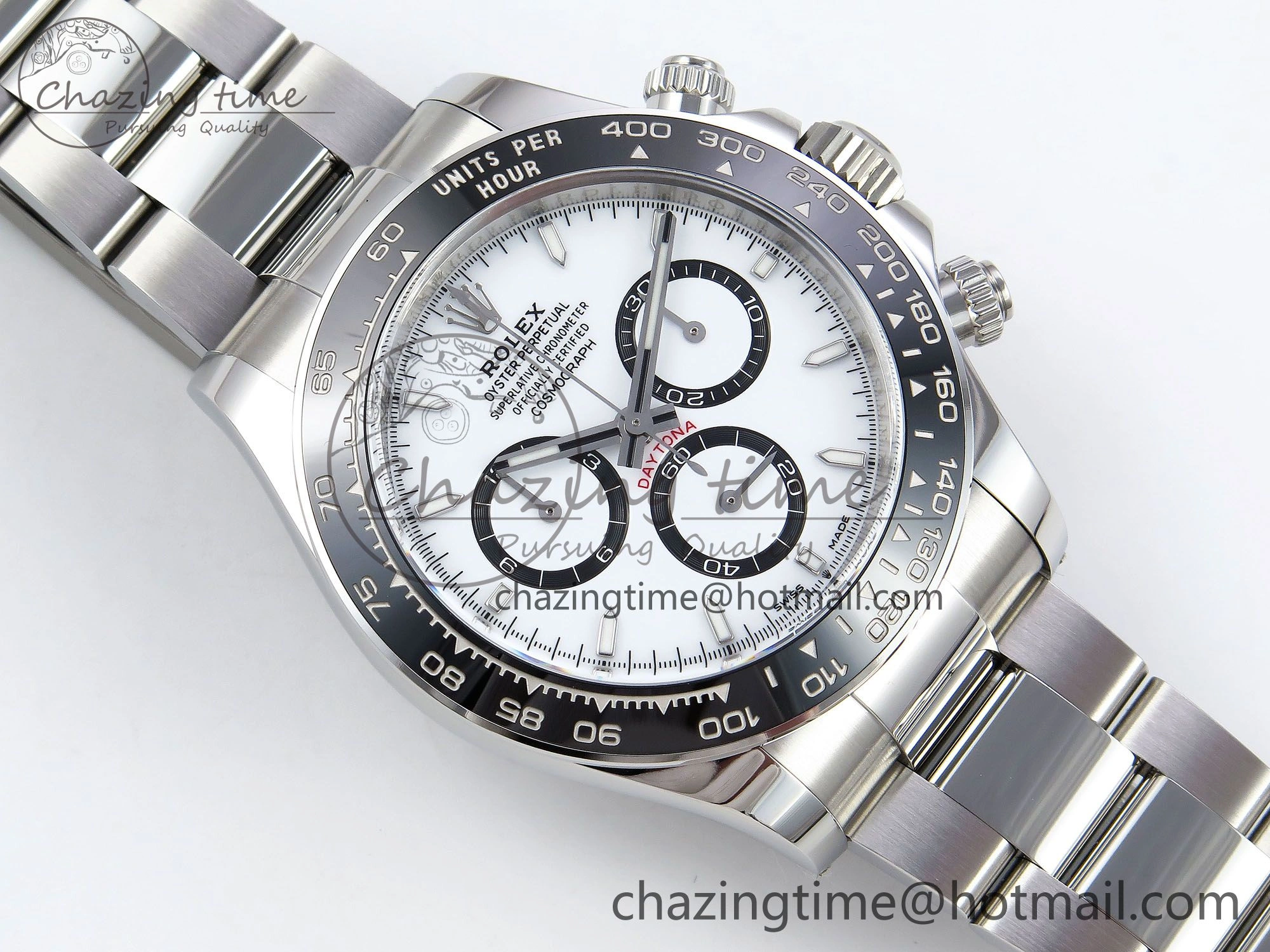Daytona 126500 Panda Clean 1:1 Best Edition 904L SS Case and Bracelet White Dial DD4131