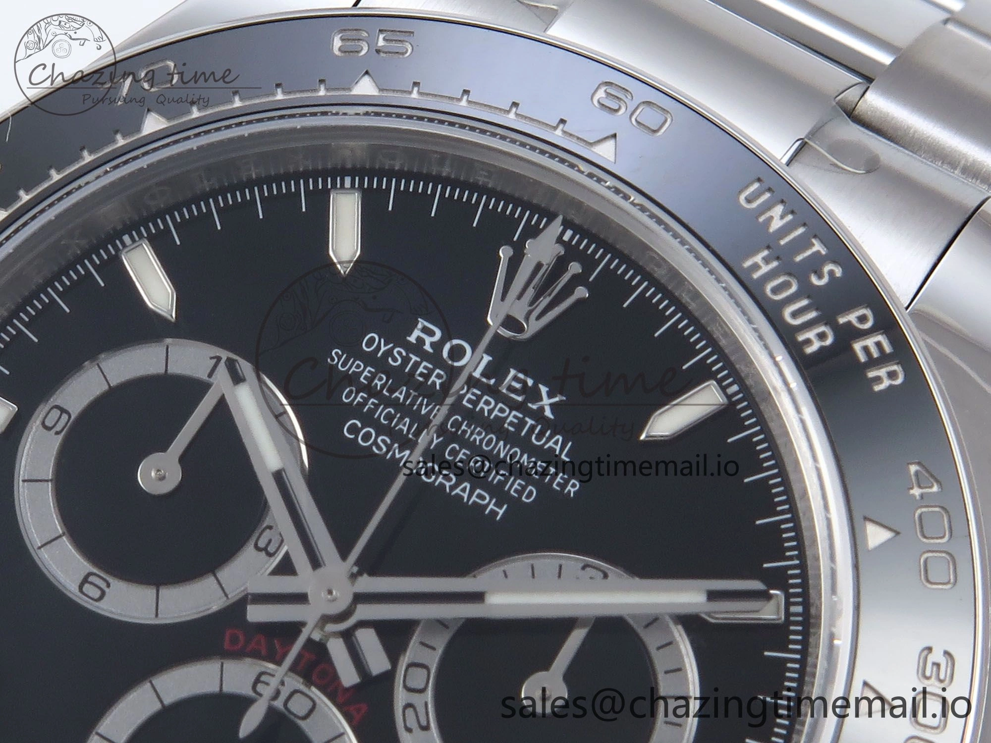 Daytona 126500 QF+ 1:1 Best Edition 904L Steel Black Dial on SS Bracelet SH4131