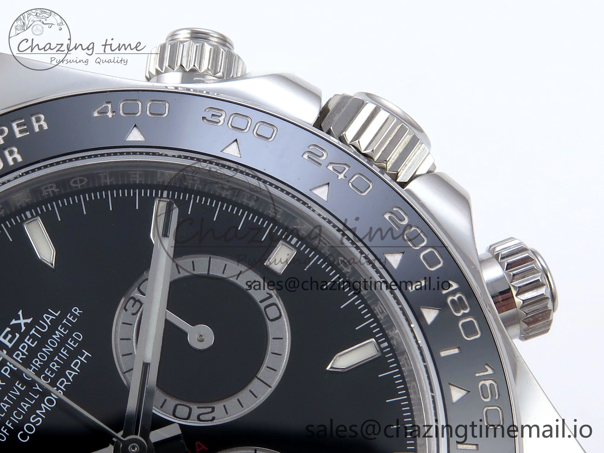 Daytona 126500 QF+ 1:1 Best Edition 904L Steel Black Dial on SS Bracelet SH4131