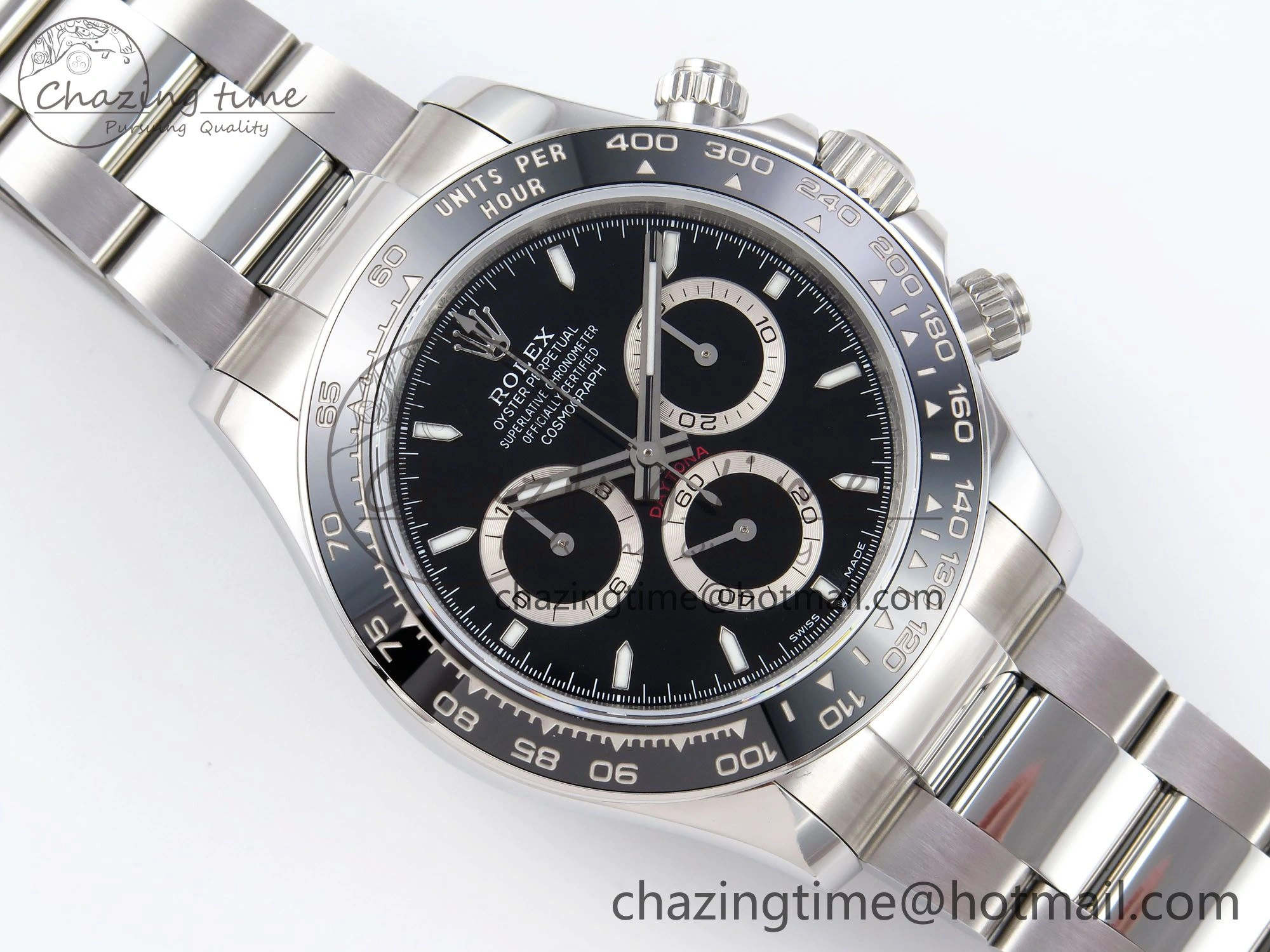 Daytona 126500 QF 1:1 Best Edition 904L Steel Black Dial on SS Braclet SH4131 V5