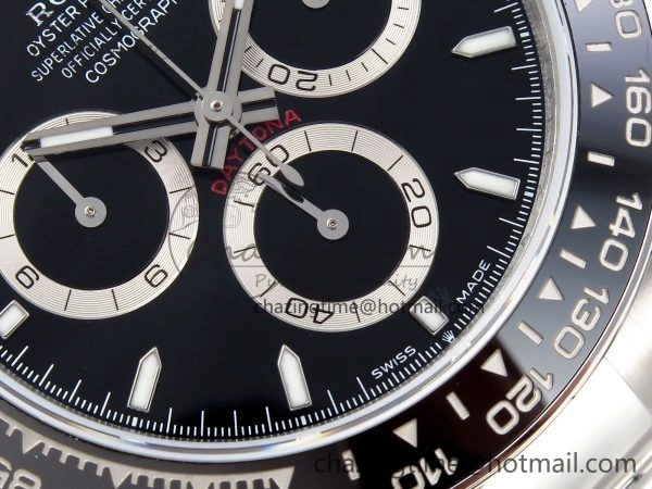 Daytona 126500 QF 1:1 Best Edition 904L Steel Black Dial on SS Braclet SH4131 V5