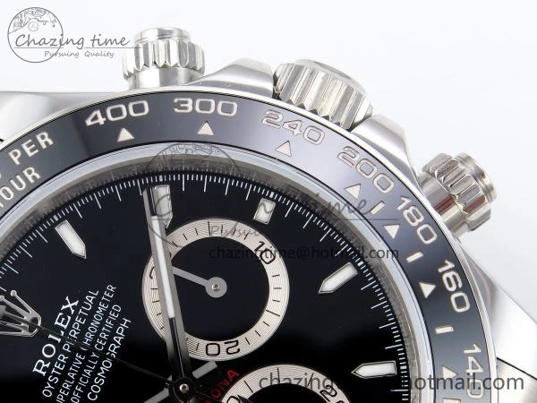 Daytona 126500 QF 1:1 Best Edition 904L Steel Black Dial on SS Braclet SH4131 V5