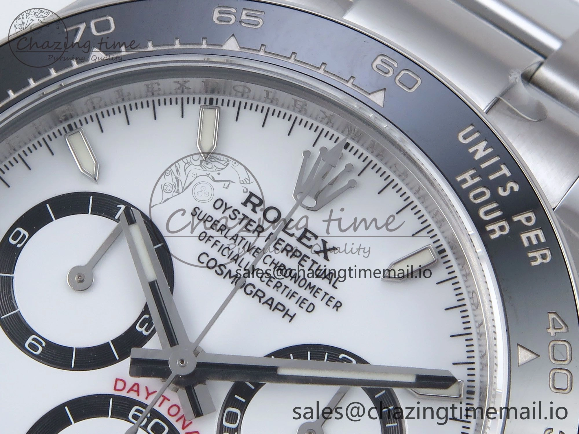 Daytona 126500 QF+ 1:1 Best Edition 904L Steel White Dial on SS Bracelet SH4131