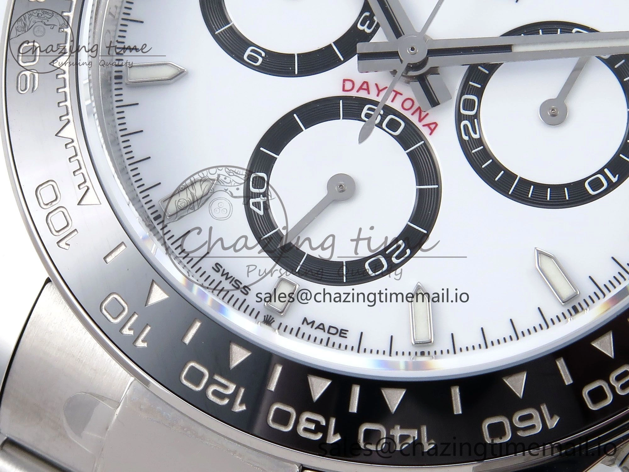 Daytona 126500 QF+ 1:1 Best Edition 904L Steel White Dial on SS Bracelet SH4131