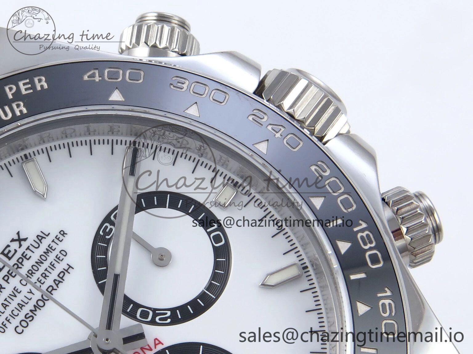 Daytona 126500 QF+ 1:1 Best Edition 904L Steel White Dial on SS Bracelet SH4131