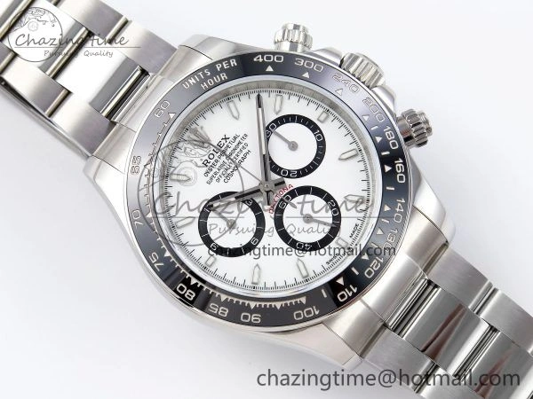 Daytona 126500 QF 1:1 Best Edition 904L Steel White Dial on SS Braclet SH4131 V5
