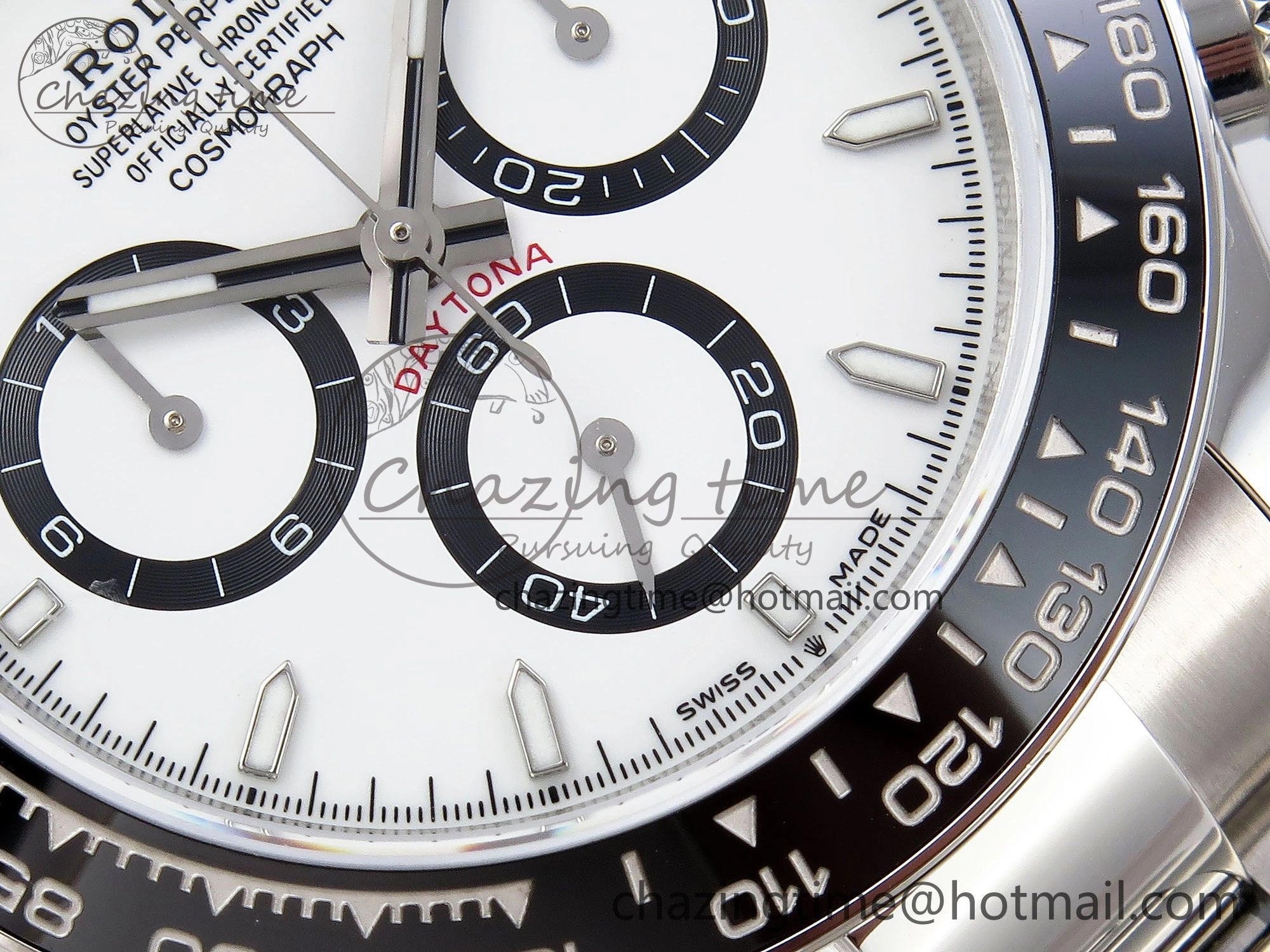 Daytona 126500 QF 1:1 Best Edition 904L Steel White Dial on SS Braclet SH4131 V5
