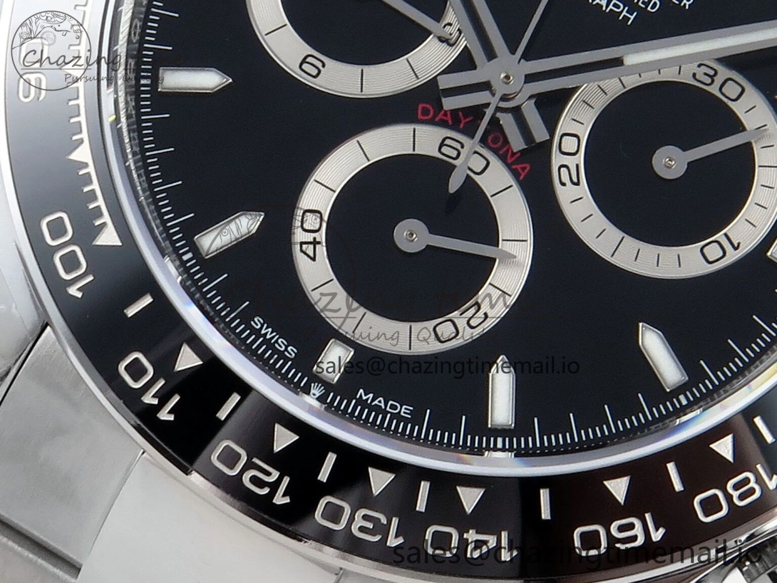 Daytona 126500 QF 1:1 Best Edition Black Dial on SS Bracelet Strap SH4131 V5