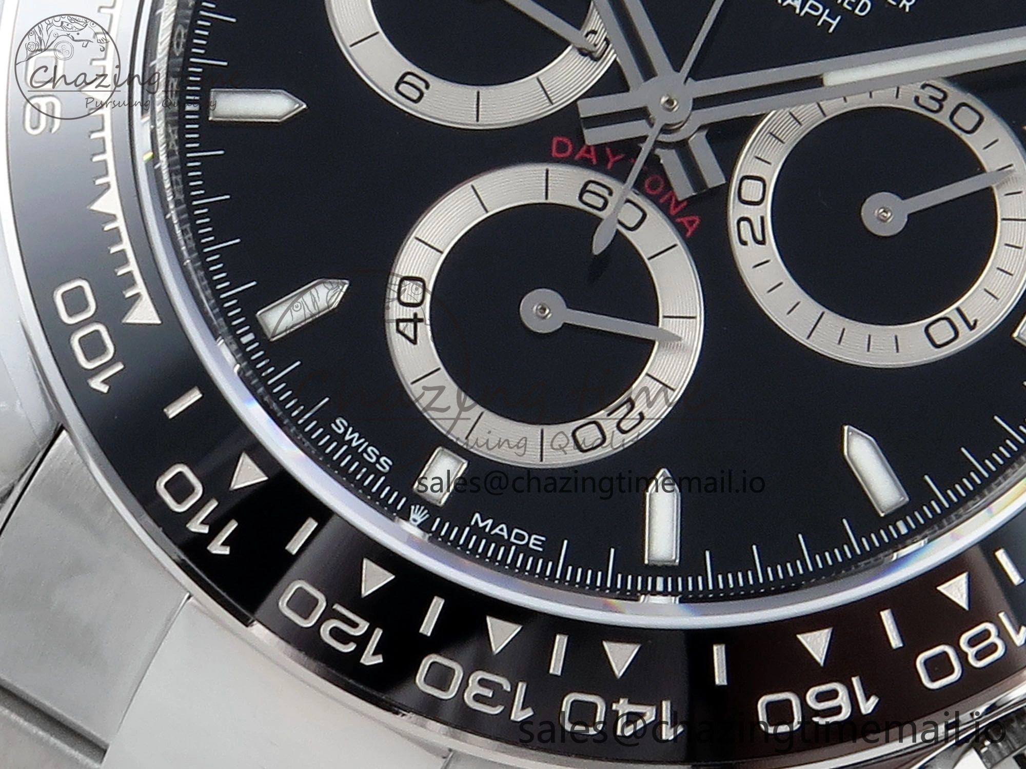 Daytona 126500 QF 1:1 Best Edition Black Dial on SS Bracelet Strap SH4131 V5