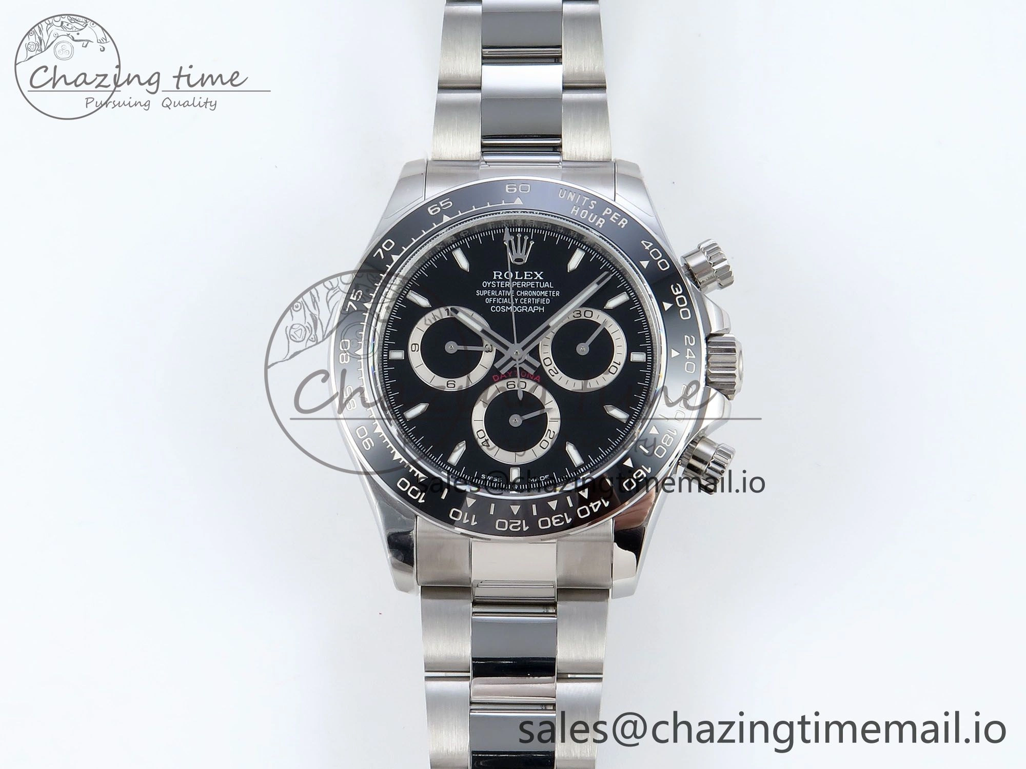 Daytona 126500 QF 1:1 Best Edition Black Dial on SS Bracelet Strap SH4131 V5
