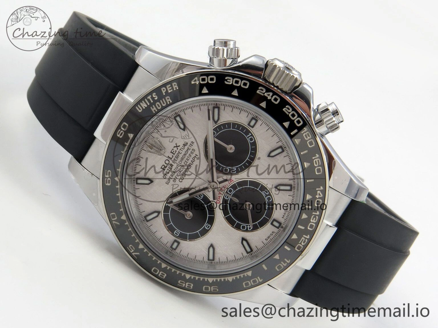 Daytona 126500 QF 1:1 Best Edition Meteorite Stick Dial on Oysterflex Strap SH4131 V10(Gain Weight)