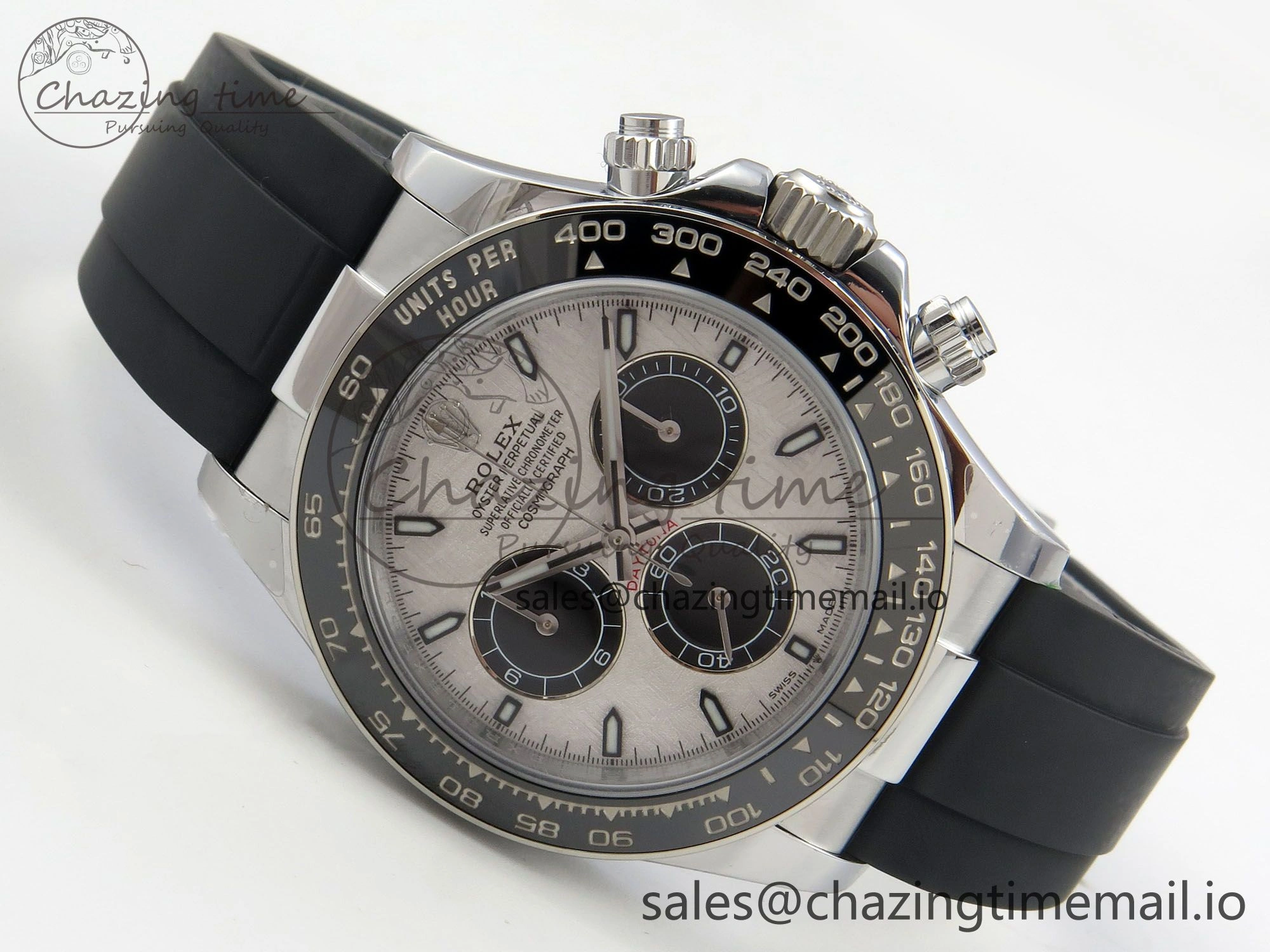 Daytona 126500 QF 1:1 Best Edition Meteorite Stick Dial on Oysterflex Strap SH4131 V10(Gain Weight)
