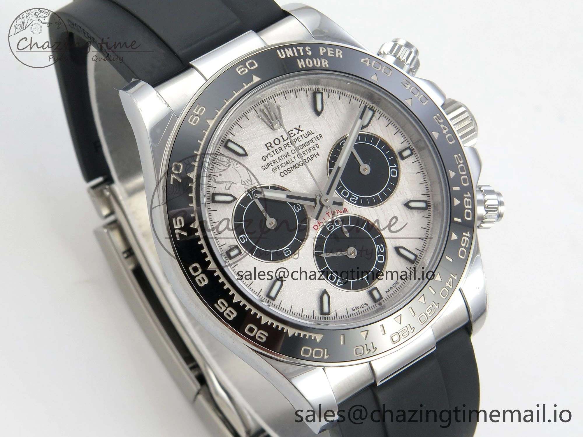 Daytona 126500 QF 1:1 Best Edition Meteorite Stick Dial on Oysterflex Strap SH4131 V10(Gain Weight)