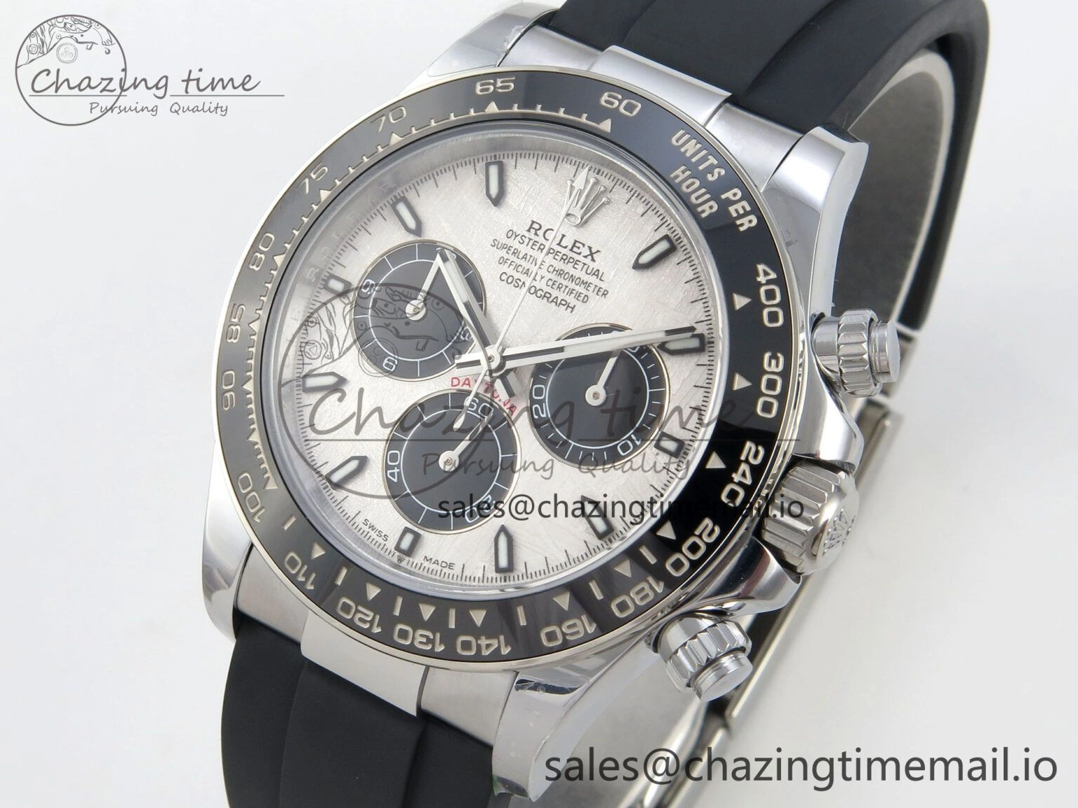 Daytona 126500 QF 1:1 Best Edition Meteorite Stick Dial on Oysterflex Strap SH4131 V10(Gain Weight)