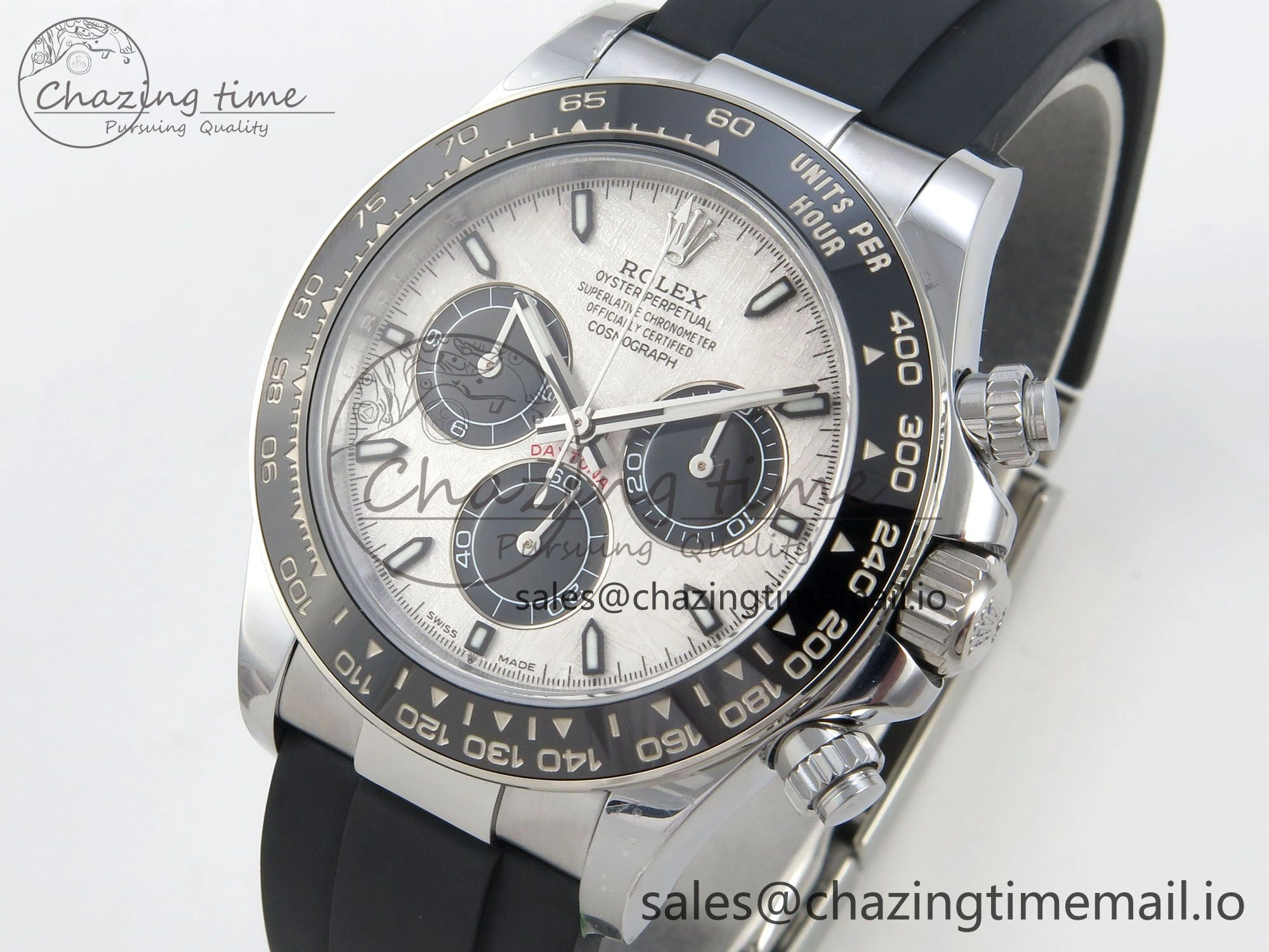 Daytona 126500 QF 1:1 Best Edition Meteorite Stick Dial on Oysterflex Strap SH4131 V10(Gain Weight)