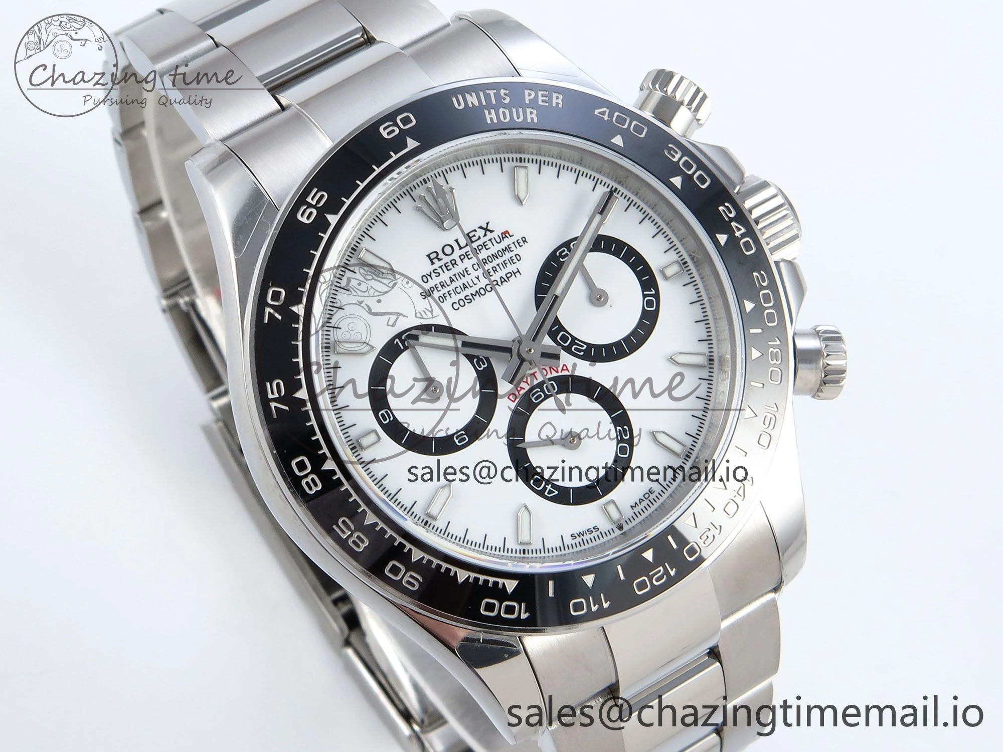 Daytona 126500 QF 1:1 Best Edition White Dial on SS Bracelet Strap SH4131 V5