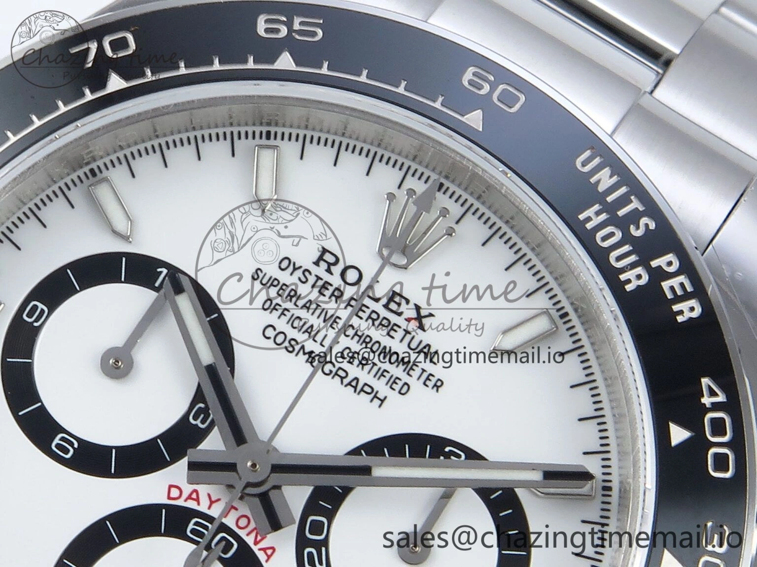 Daytona 126500 QF 1:1 Best Edition White Dial on SS Bracelet Strap SH4131 V5