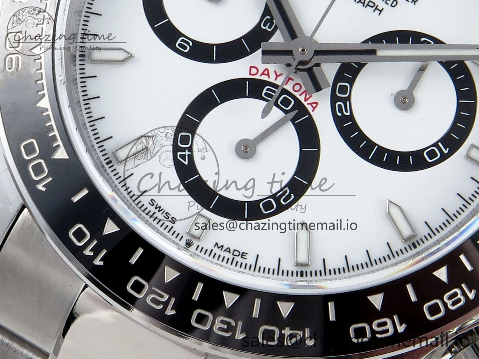Daytona 126500 QF 1:1 Best Edition White Dial on SS Bracelet Strap SH4131 V5