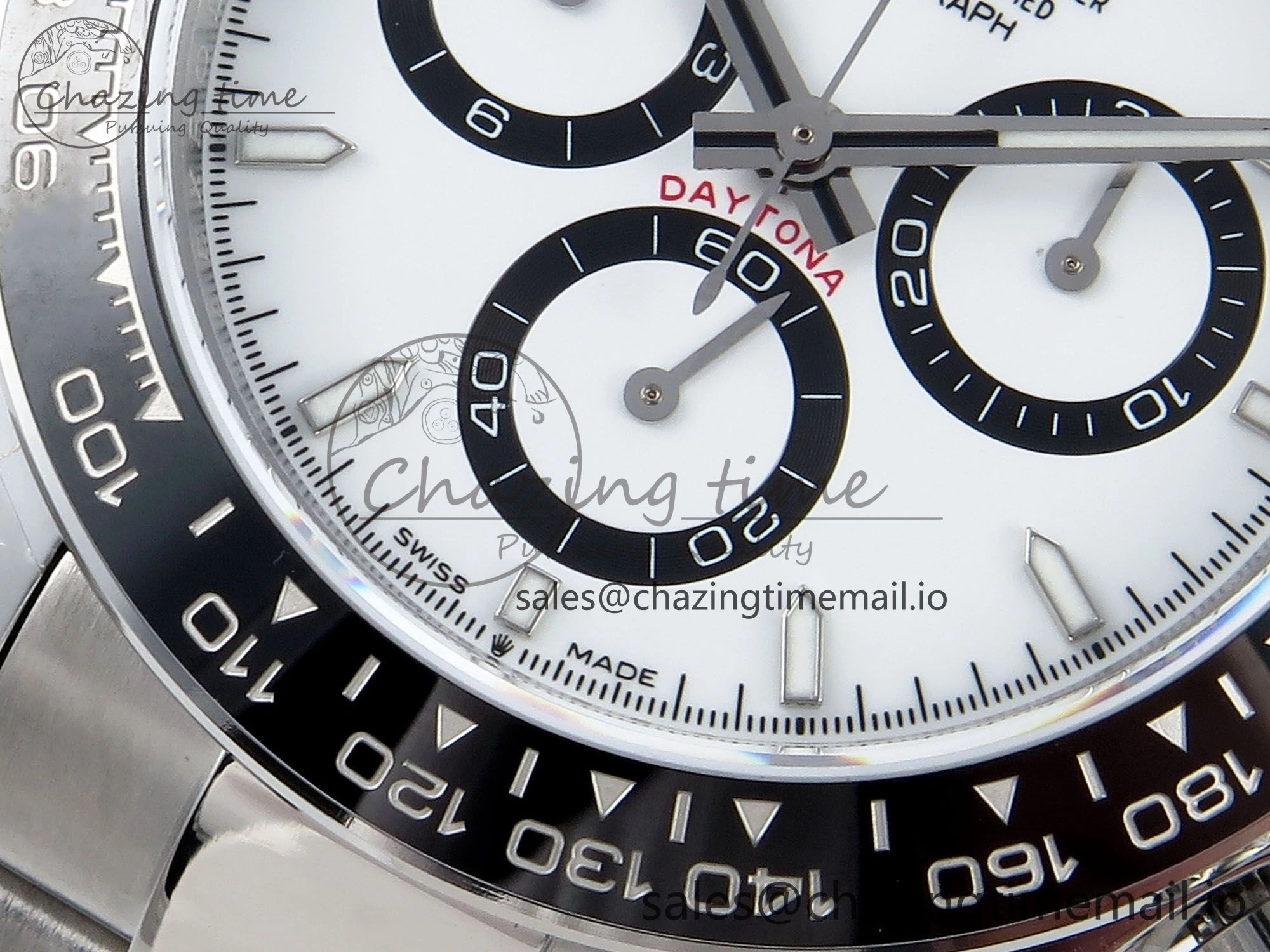 Daytona 126500 QF 1:1 Best Edition White Dial on SS Bracelet Strap SH4131 V5