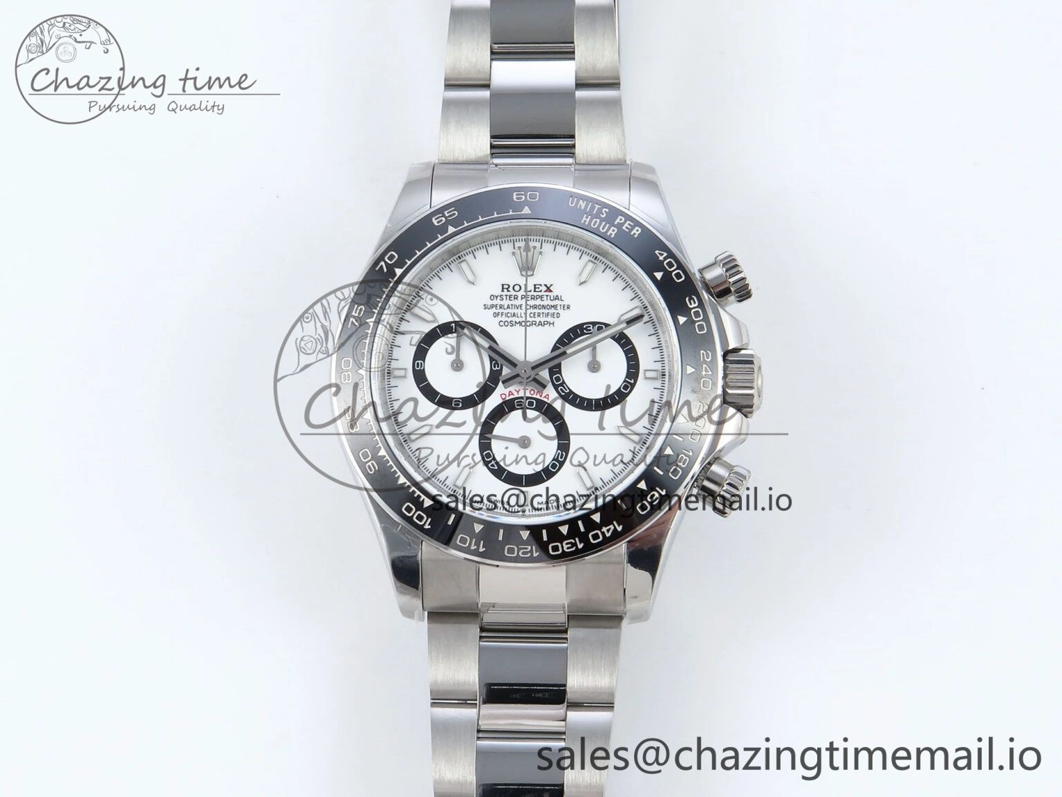 Daytona 126500 QF 1:1 Best Edition White Dial on SS Bracelet Strap SH4131 V5