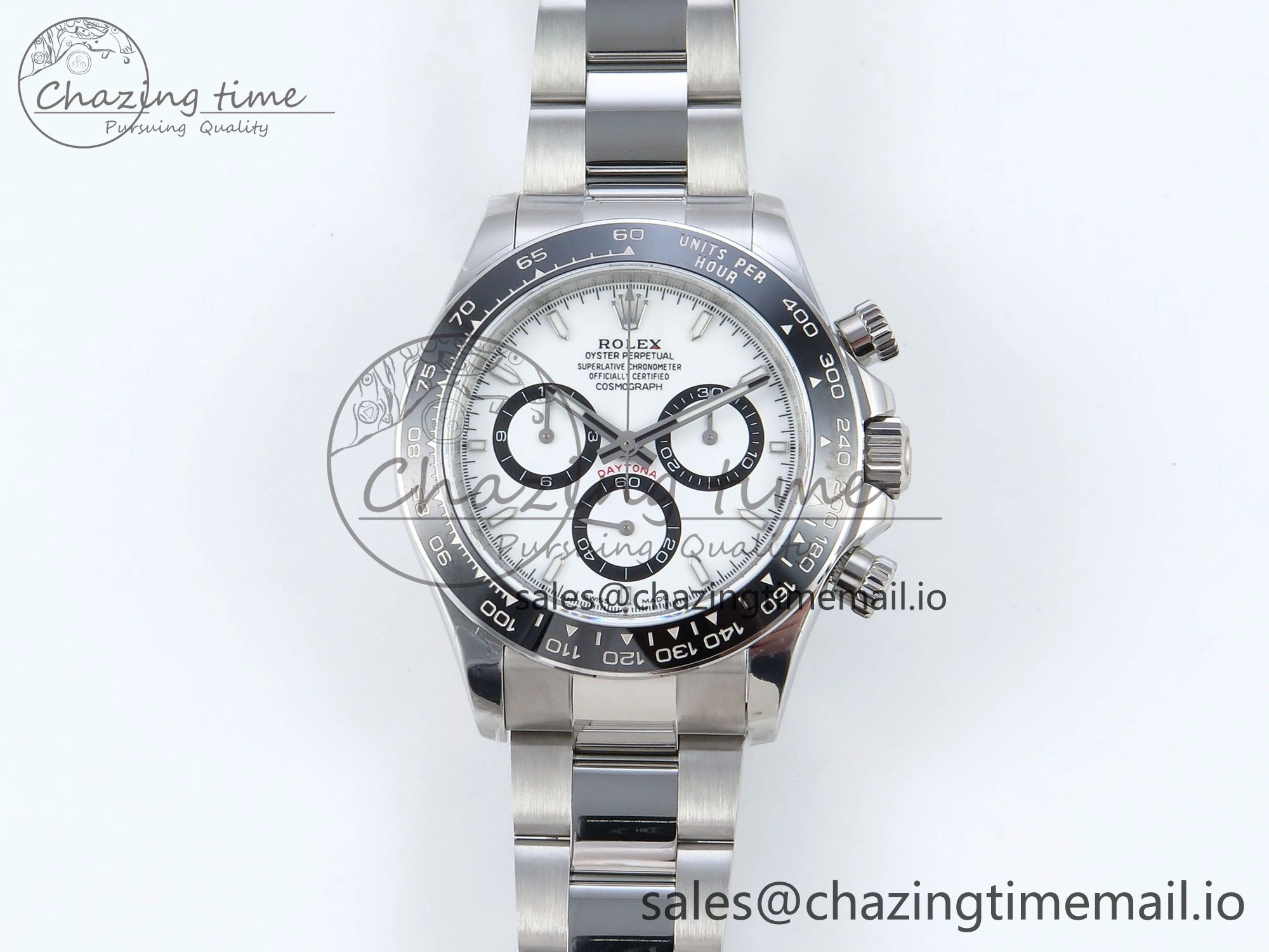Daytona 126500 QF 1:1 Best Edition White Dial on SS Bracelet Strap SH4131 V5
