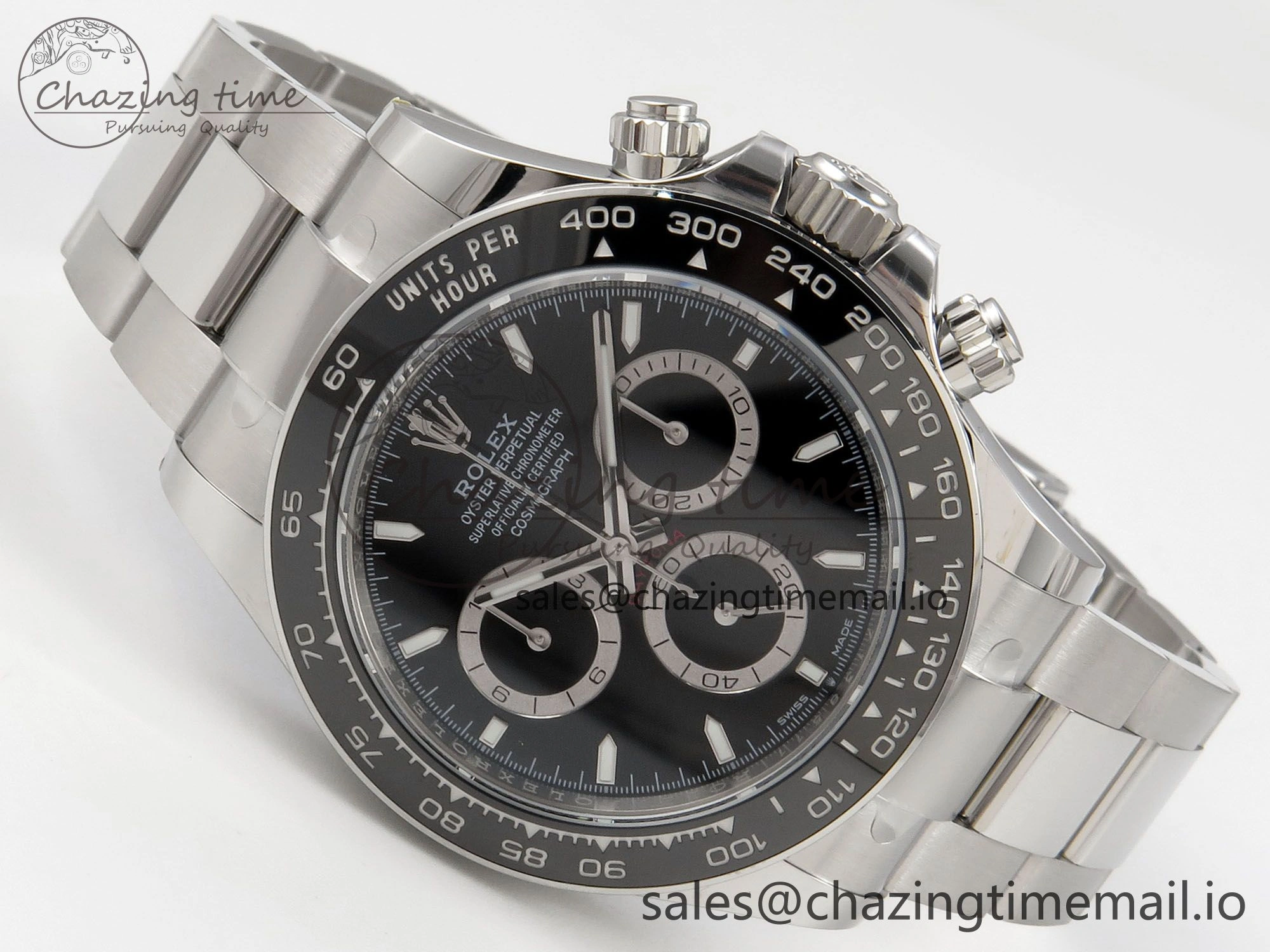 Daytona 126500 THBF 1:1 Best Edition 904L Steel Black Dial on SS Bracelet SH4131